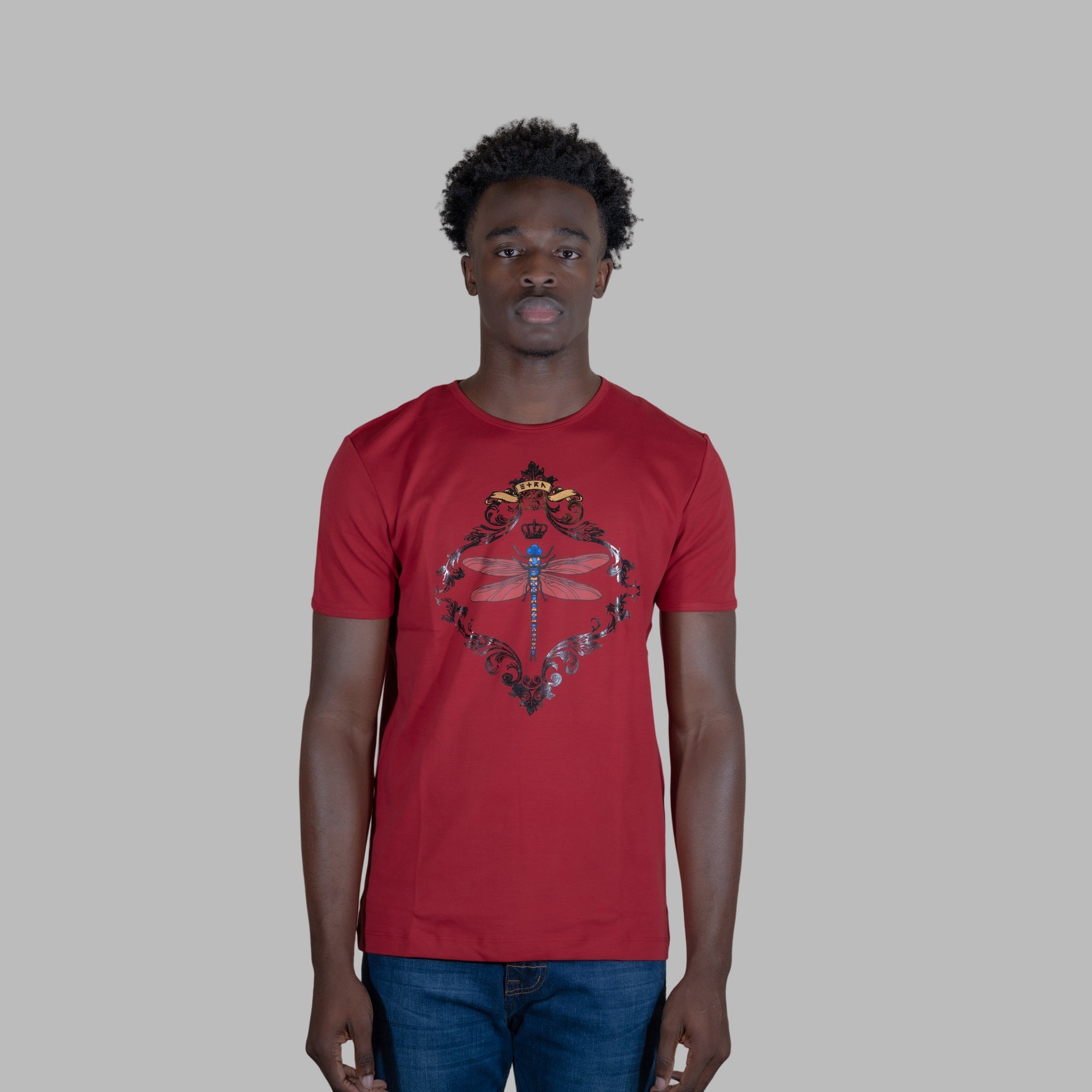 Luxury men’s t-shirt made from high-quality, mercerized pure Pima cotton for durability and breathability. This versatile piece is a must-have for every man's wardrobe.