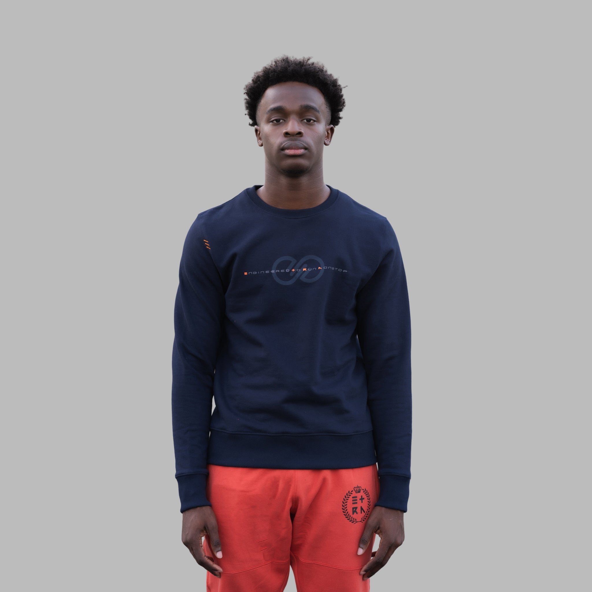 This Watermark Sweatshirt for men is meticulously designed with premium soft cotton and our iconic three bar tacks on the right shoulder.