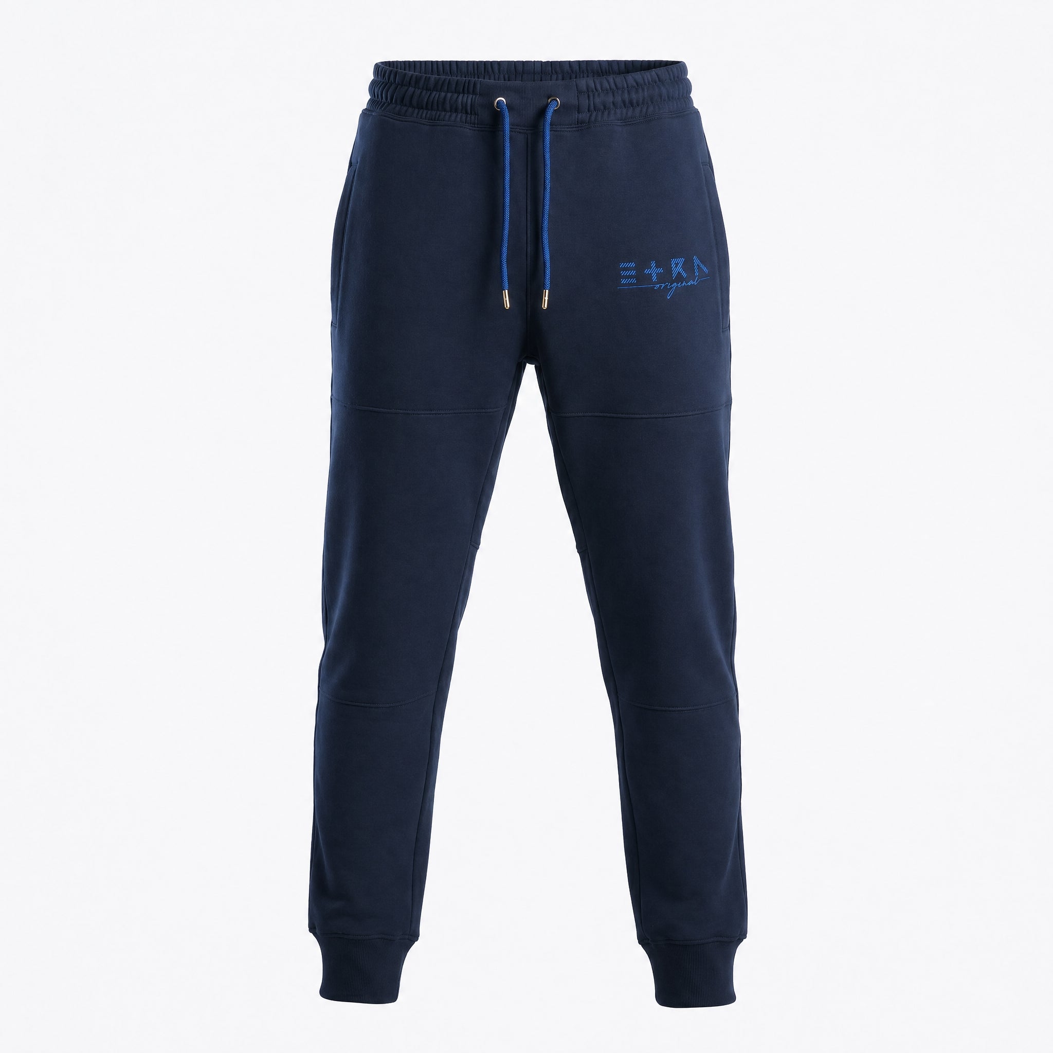 ETRN - Signature Logo Jogger - Pima Cotton – Front View - Indigo Blue