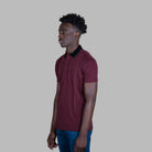 ETRN - Horse Stinger Polo Shirt - Pima Cotton - Side View - Maroon