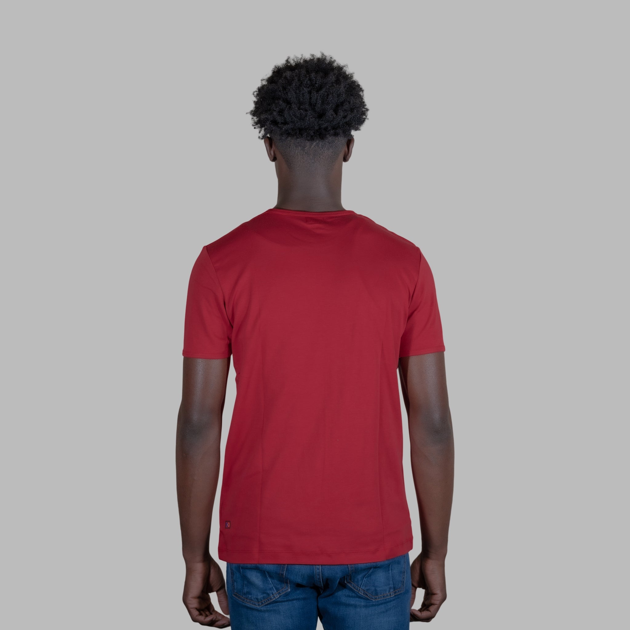 ETRN - Celestial Logo Tee - Pima Cotton - Back View - Red