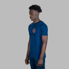 ETRN - 3D ETRN Logo Tee - Authentic Pima Cotton - Side View - Blue