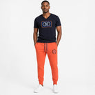 ETRN - ETRN Crest Print Jogger - Pima Cotton - Styled View – Orange