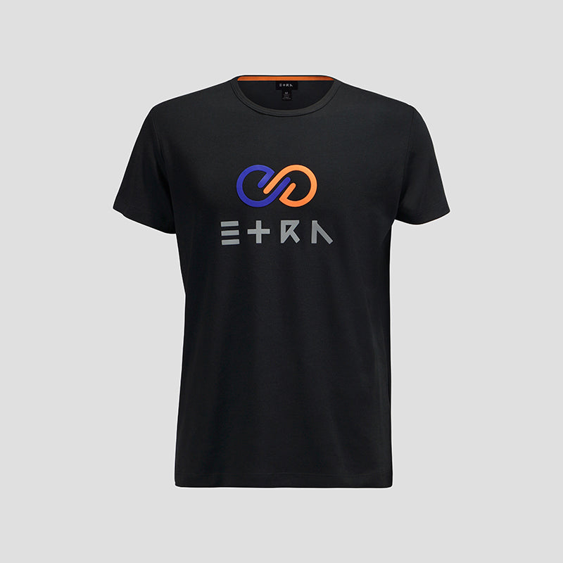 ETRN - 3D ETRN Logo Tee - Pima Cotton - Front View - Black