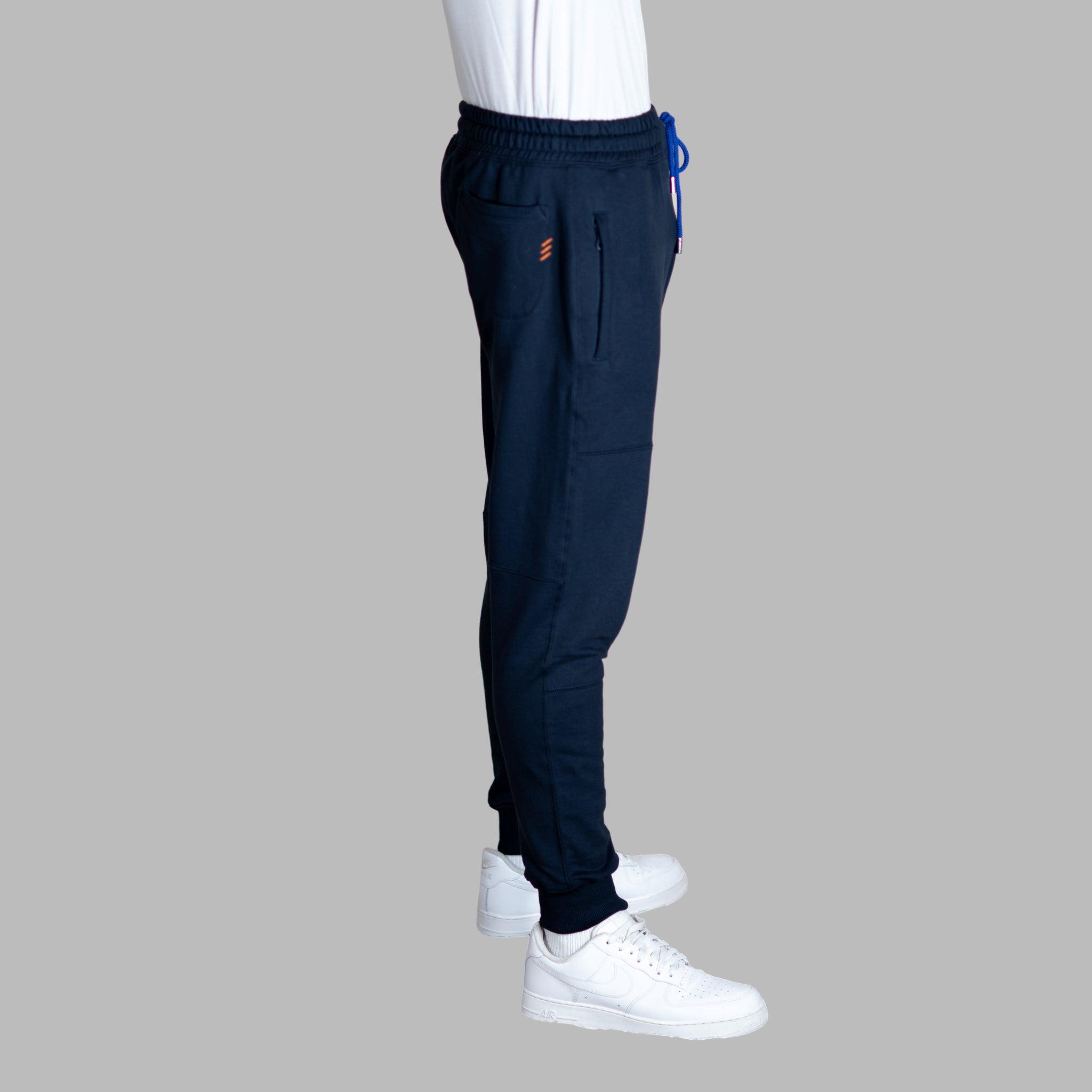 ETRN - Signature Logo Jogger - Pima Cotton - Side View - Blue