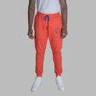 ETRN - ETRN Crest Print Jogger - Authentic Pima Cotton - Front View - Orange