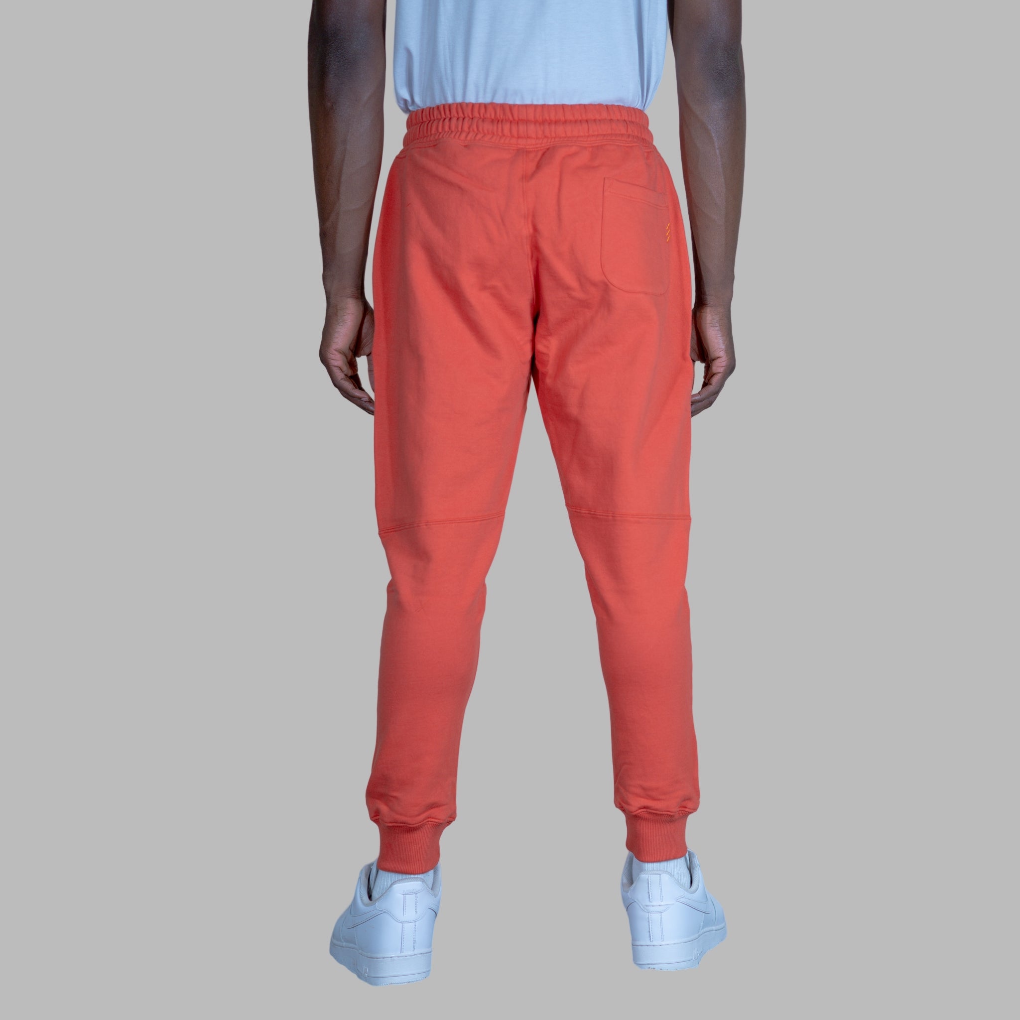 ETRN - ETRN Crest Print Jogger - Pima Cotton - Back View - Orange