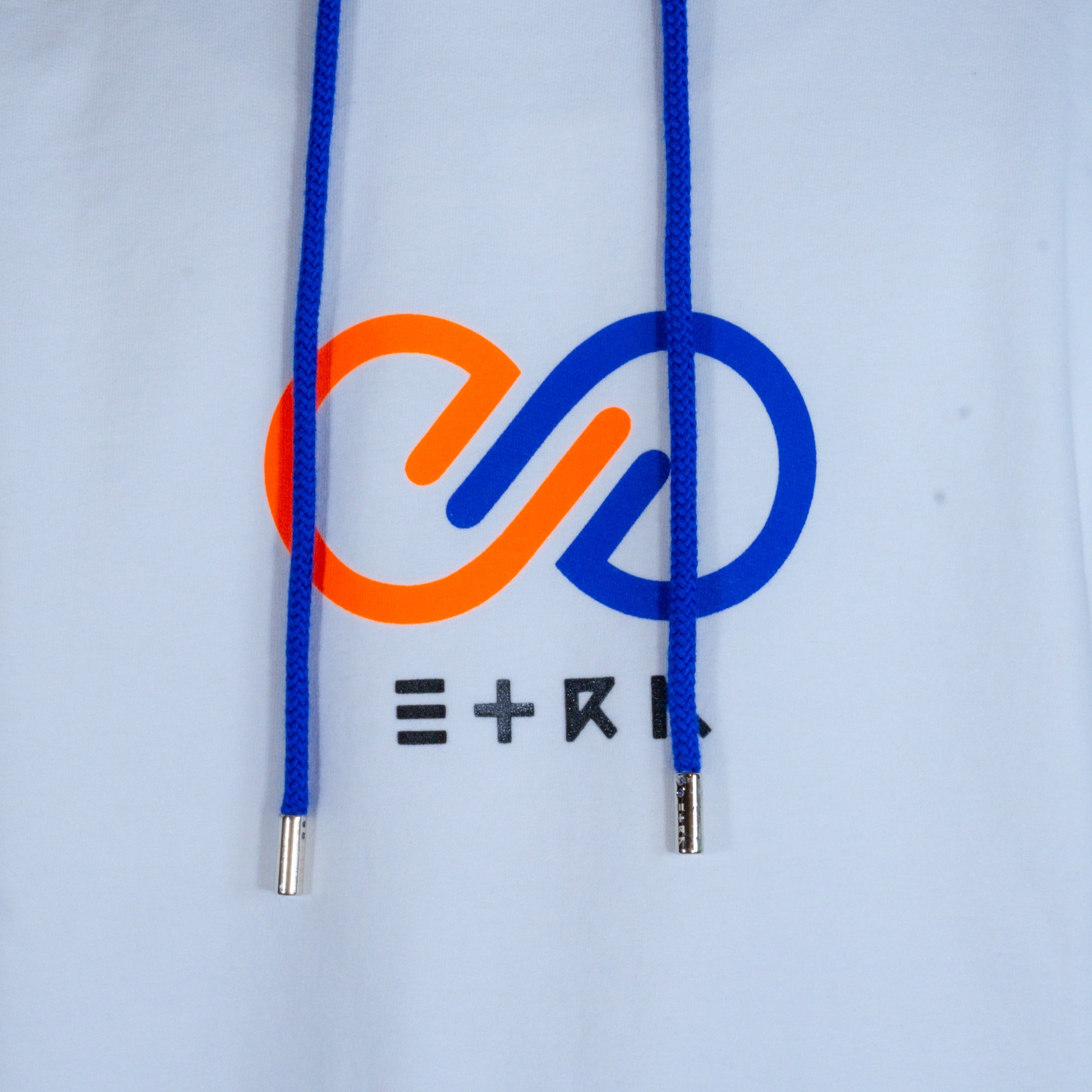 ETRN - ETRN Classic Logo Hoodie - Pima Cotton - Logo Close-Up - White