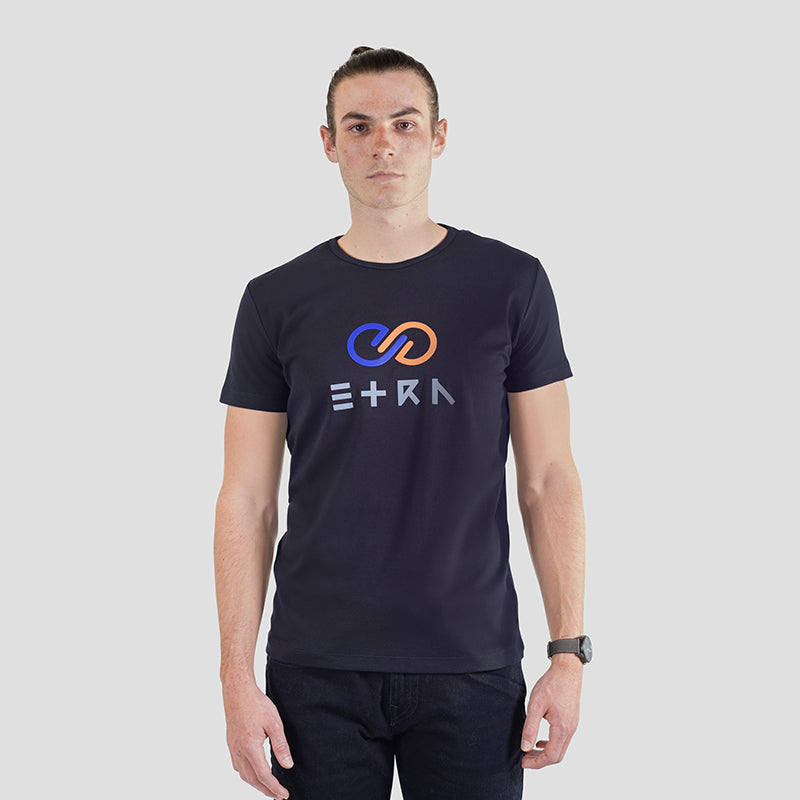 ETRN - 3D ETRN Logo Tee - Pima Cotton - Front View - Black