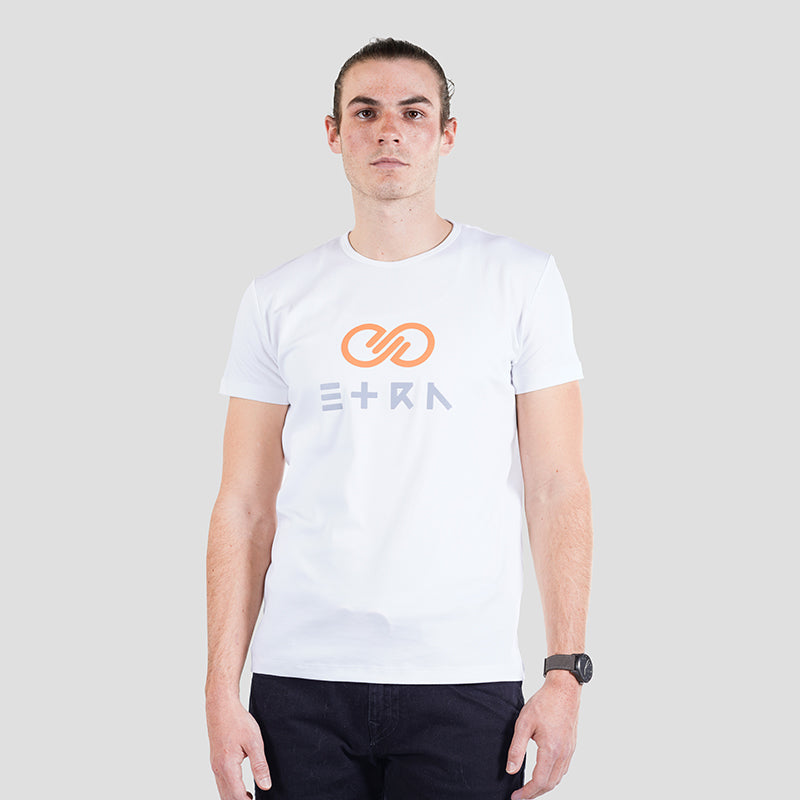 ETRN - 3D ETRN Logo Tee - Pima Cotton - Front View - White